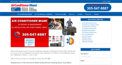 Desktop Screenshot of airconditionermiami.com