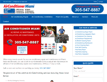 Tablet Screenshot of airconditionermiami.com